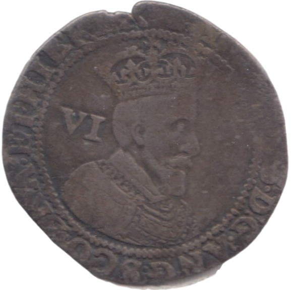 1603 JAMES I SIXPENCE