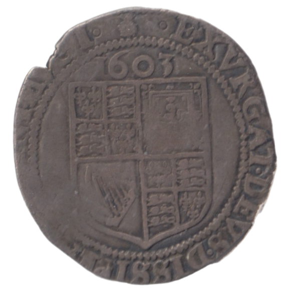 1603 JAMES I SIXPENCE