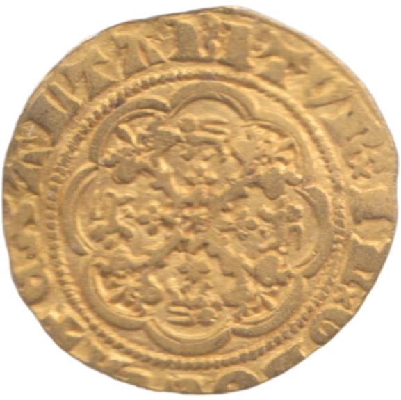 1351 EDWARD III GOLD QUARTER NOBLE