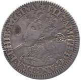 1562 ELIZABETH I MILLED SIX PENCE