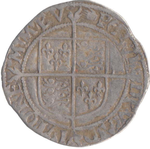 1590 ELIZABETH I 6TH ISSUE SHILLING