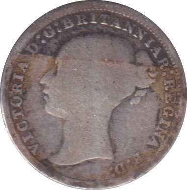 1876 THREEPENCE ( FAIR )