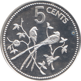 1981 SILVER PROOF 5 CENT BELIZE
