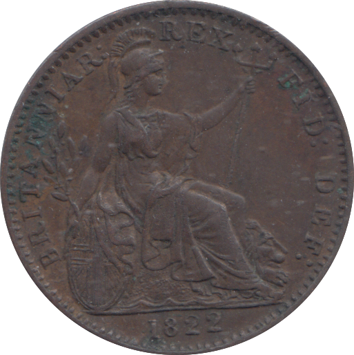 1822 FARTHING ( EF )