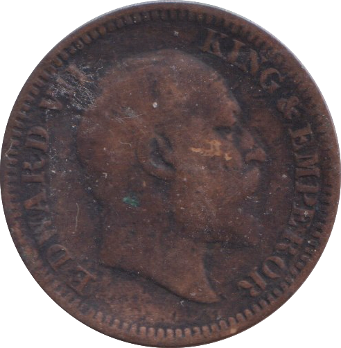 1909 1/2 PICE INDIA