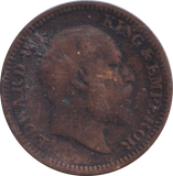 1909 1/2 PICE INDIA