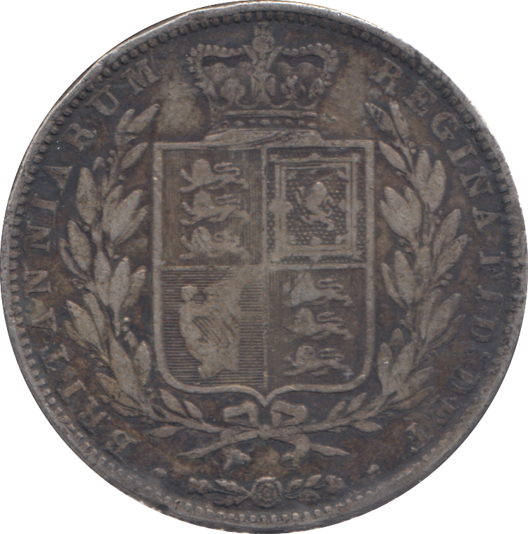 1844 HALFCROWN ( FINE )