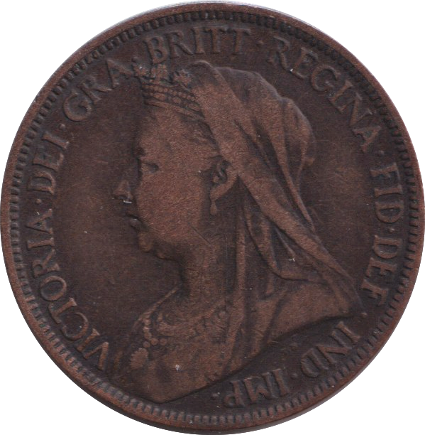 1896 HALF PENNY ( GF )
