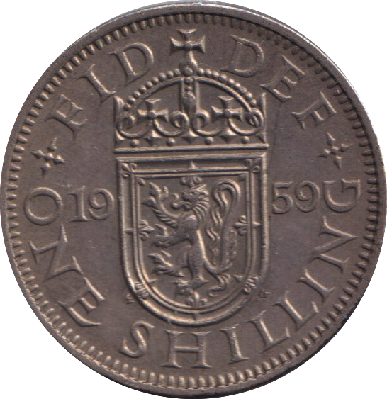 1959 SCOTTISH SHILLING ( UNC )