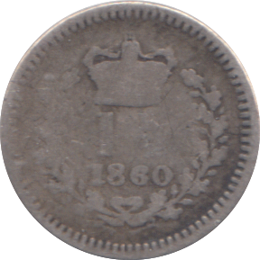 1860 THREE HALFPENCE ( NF )