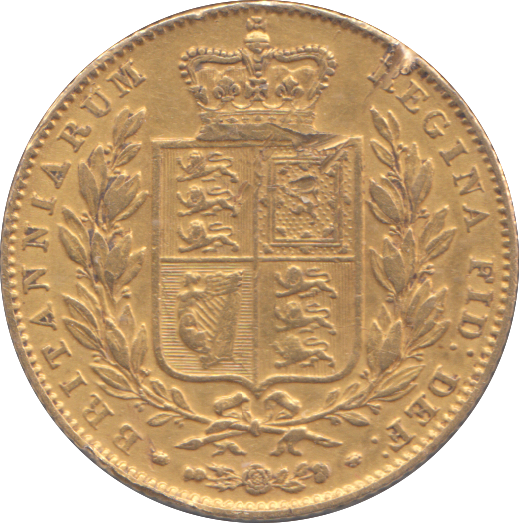1843 GOLD SOVEREIGN ( VF )