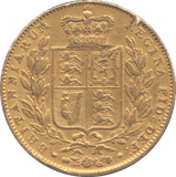 1843 GOLD SOVEREIGN ( VF )