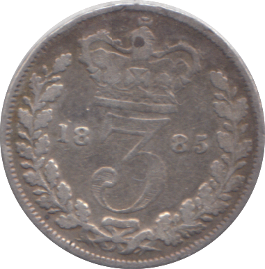 1885 THREEPENCE ( FINE )