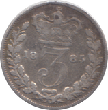 1885 THREEPENCE ( FINE )