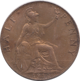 1912 HALFPENNY ( EF )