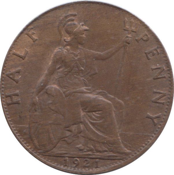 1921 HALFPENNY ( UNC )