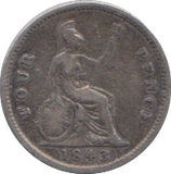 1843 FOURPENCE ( FINE )