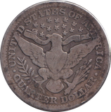 1902 SILVER 1/4 DOLLAR USA