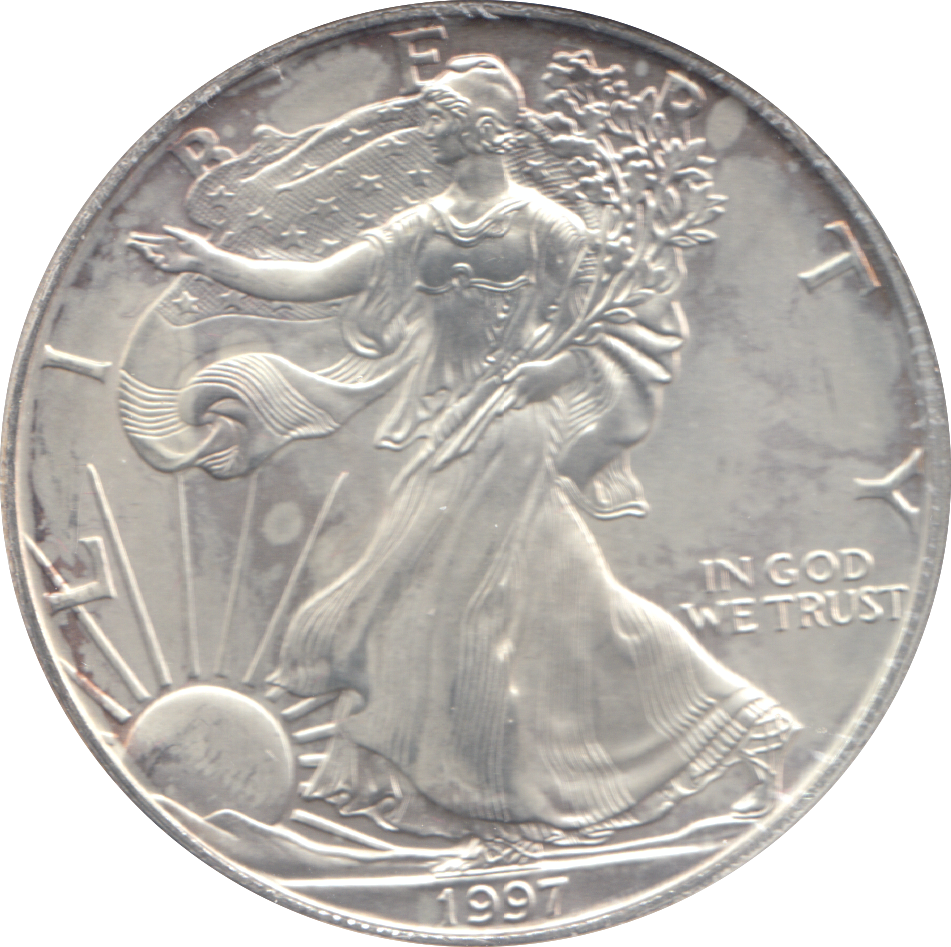 1997 AMERICAN EAGLE SILVER DOLLAR 1 OZ FINE SILVER USA