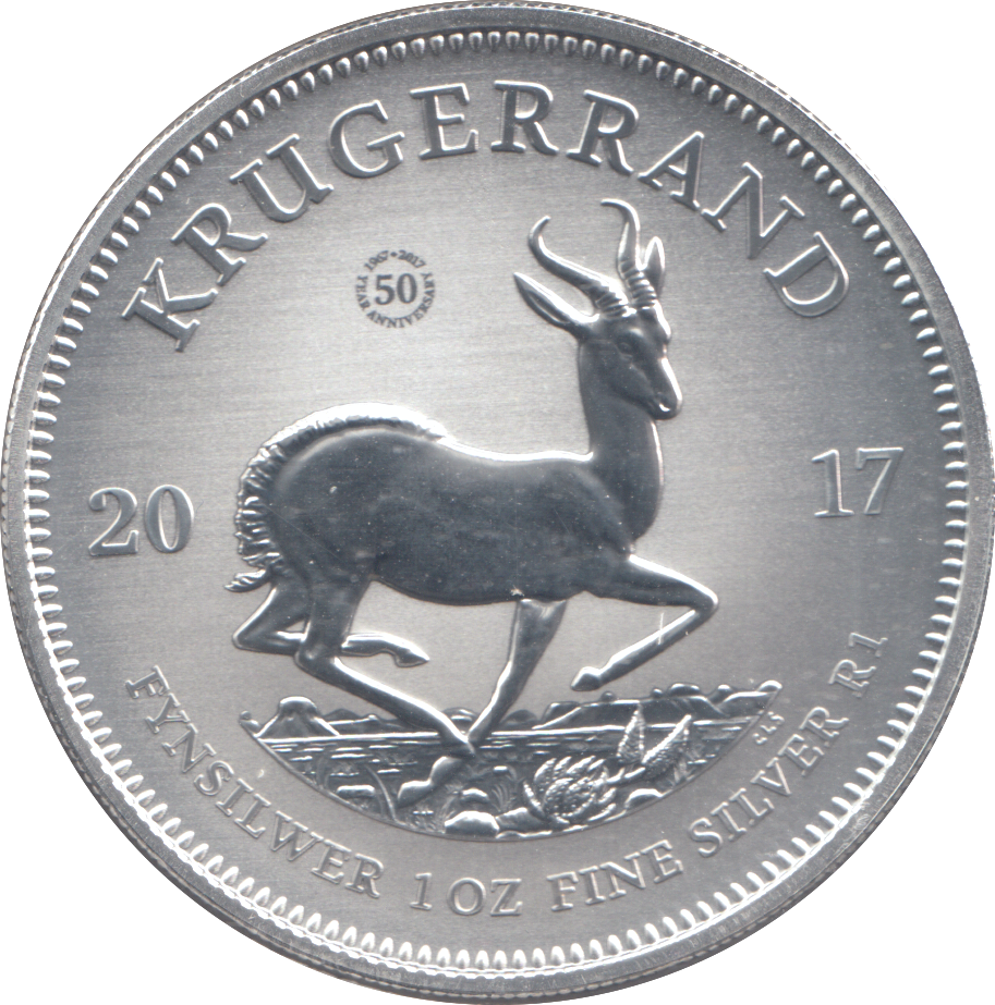 2017 SOUTH AFRICA SILVER PROOF KRUGERRAND 1oz FINE SILVER