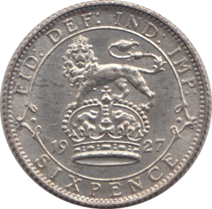 1927 SIXPENCE ( UNC ) 1