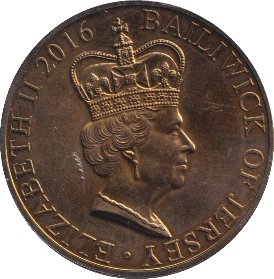 2016 90TH BIRTHDAY FIVE POUNDS BAILIWICK OF JERSEY