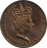2016 90TH BIRTHDAY FIVE POUNDS BAILIWICK OF JERSEY