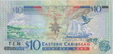 1992 10 DOLLARS EASTERN CARIBBEAN BANKNOTE REF-1752