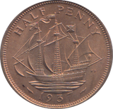 1937 HALFPENNY ( AUNC ) 1