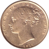 1872 GOLD SOVEREIGN ( AUNC )