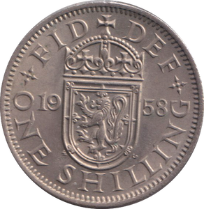 1958 SCOTTISH SHILLING ( UNC )