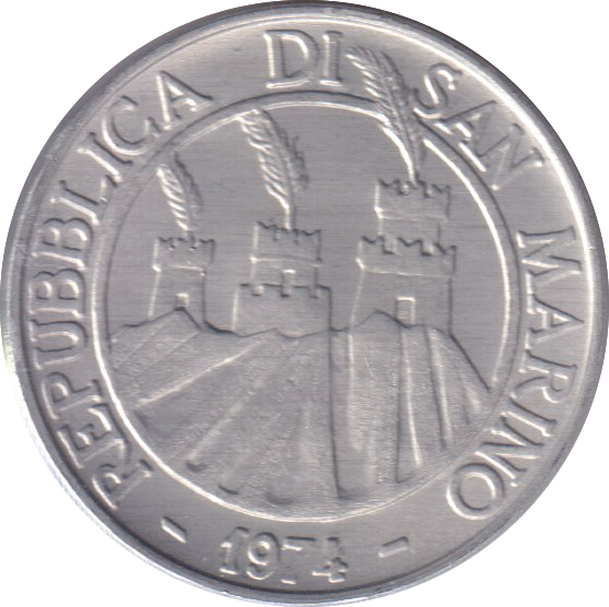 1974 10 LIRE SAN MARINO