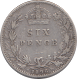 1896 SIXPENCE ( NF )