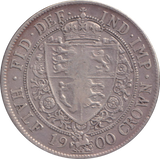 1900 HALFCROWN ( FINE )