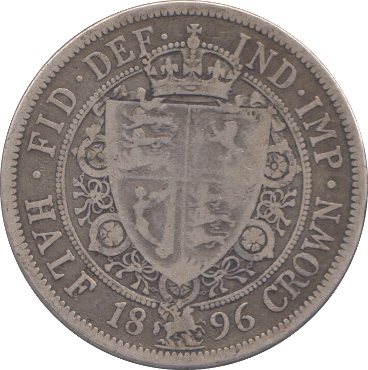 1896 HALFCROWN ( GF )
