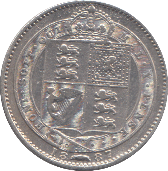 1887 SHILLING ( GF )