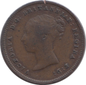 1843 HALF FARTHING ( FINE )