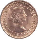 1957 GOLD SOVEREIGN ( UNC )