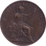 1901 FARTHING ( VF )