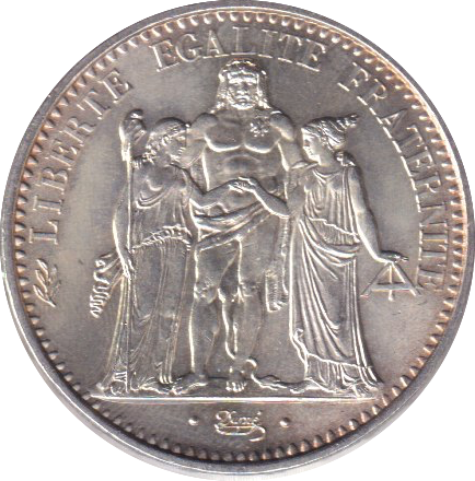 1965 SILVER 10 FRANC FRANCE