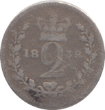1838 MAUNDY TWOPENCE ( NF )