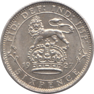1927 SIXPENCE ( UNC )