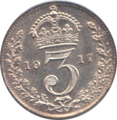 1917 THREEPENCE ( AUNC )