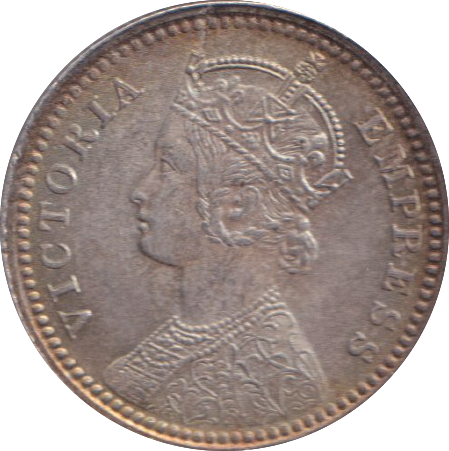 1884 1/4 RUPEE INDIA