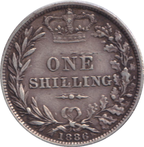 1886 SHILLING ( EF )
