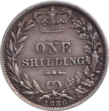 1886 SHILLING ( EF )