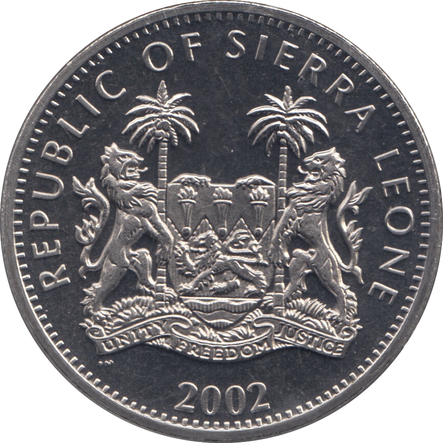 2002 ONE DOLLAR SIERRA LEONE F349