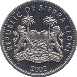 2002 ONE DOLLAR SIERRA LEONE F349