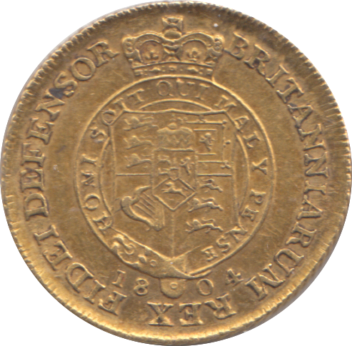 1804 GOLD HALF GUINEA ( GVF )