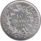 1968 SILVER 10 FRANC FRANCE